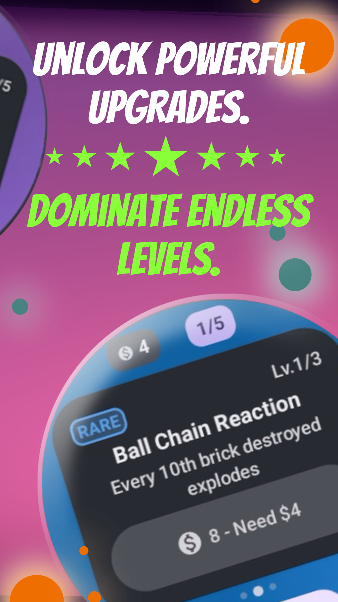 Brick Run — Roguelike Brick-Breaking On Your Wrist