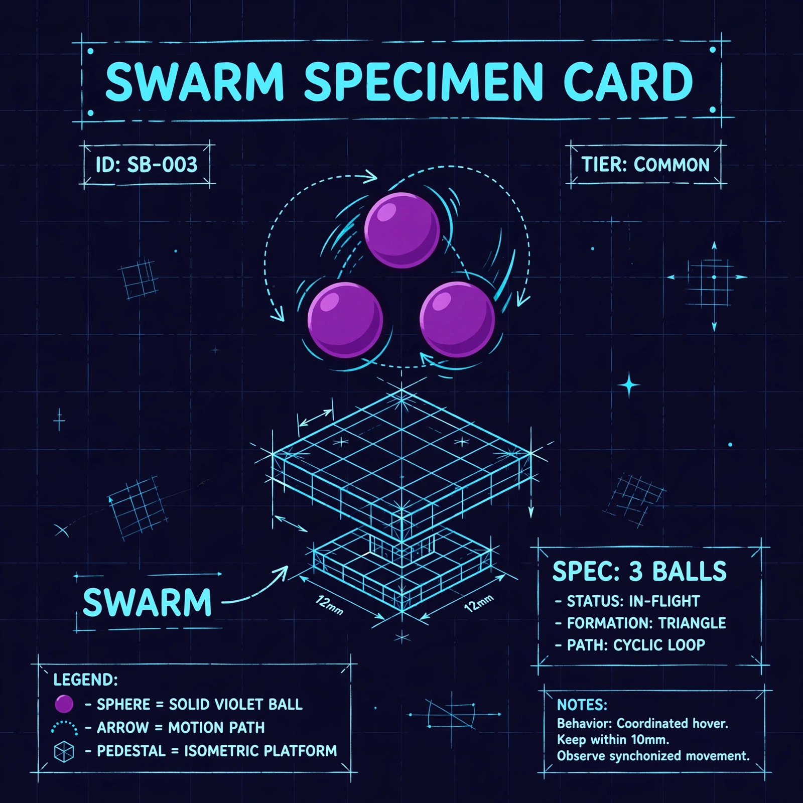 Swarm ball specimen